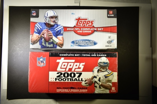 2007 & 2012 TOPPS COMPLETE NFL SETS- BOTH SEALED