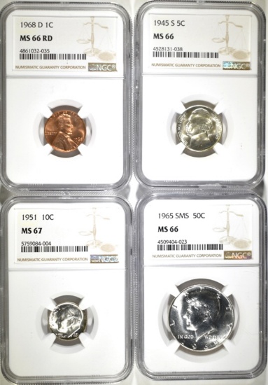 NGC GRADED COLLECTOR COIN LOT: