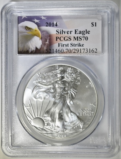 2004 $5 1/10th OUNCE GOLD EAGLE, PCGS MS-69