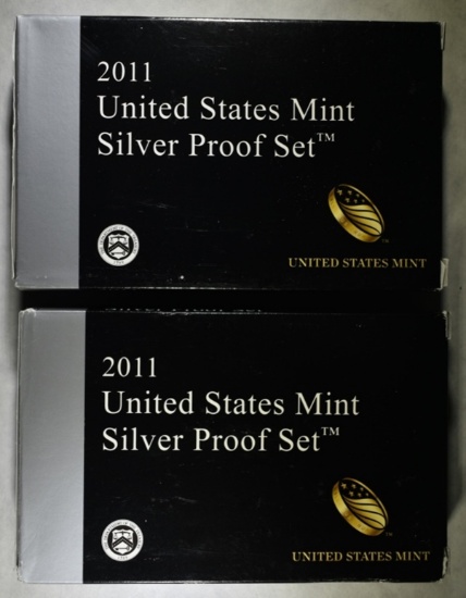 2-2011 U.S. SILVER PROOF SETS