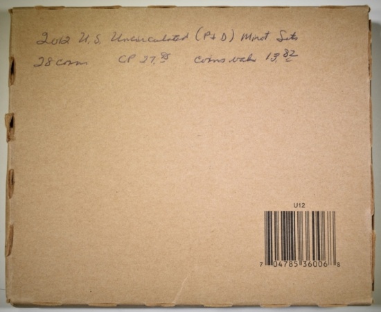 2012 U.S. MINT UNC SET SEALED IN ORIG BROWN BOX