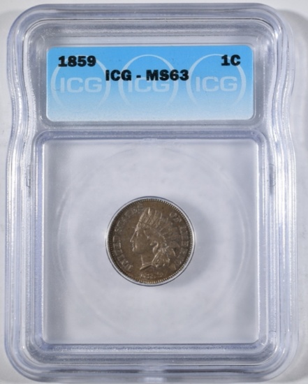 1859 INDIAN CENT  ICG MS-63