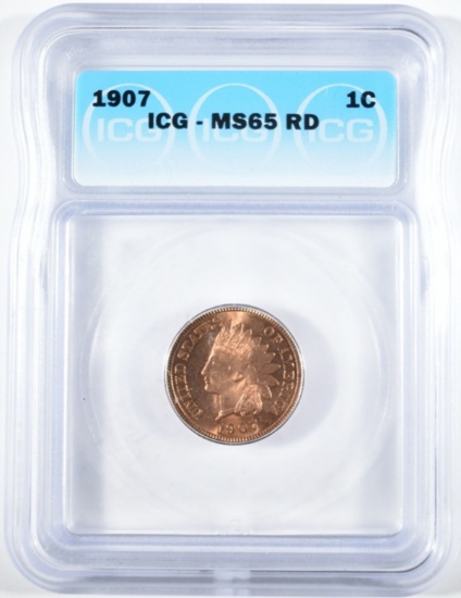 1907 INDIAN CENT  ICG MS-65 RD