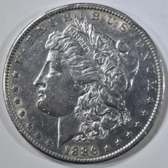 1886-S MORGAN DOLLAR  AU