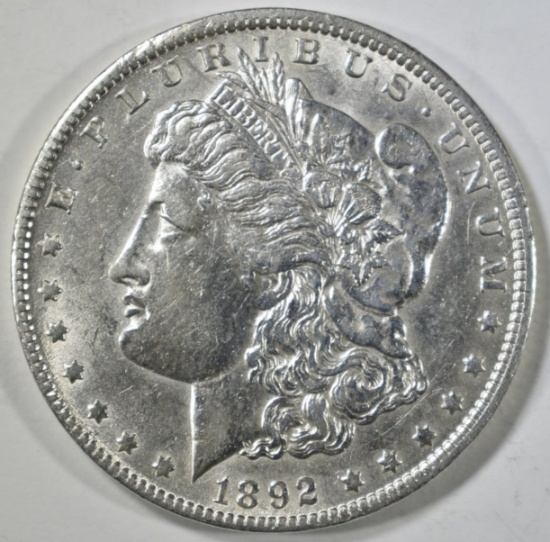 1892-O MORGAN DOLLAR  CH AU