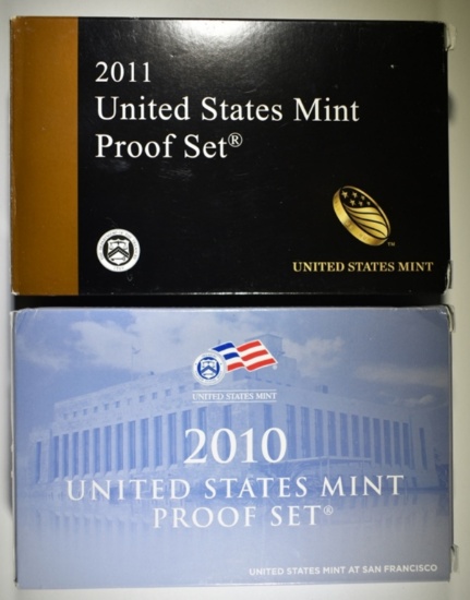 2010 & 2011 U.S. PROOF SETS