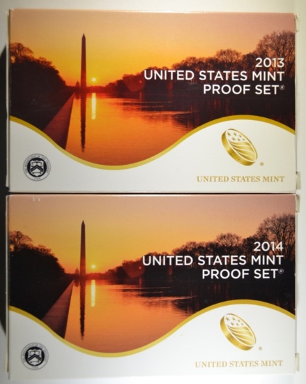 2013 & 2014 U.S. CLAD PROOF SETS
