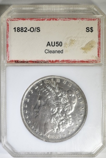 1882-O/S MORGAN DOLLAR  PCI AU  CLEANED