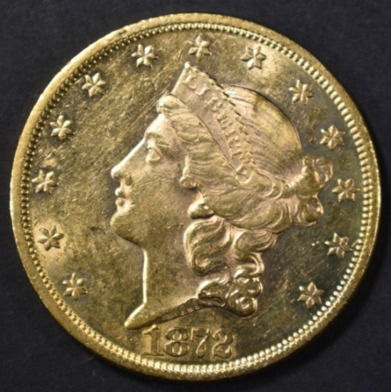 1872 $20 GOLD LIBERTY  BU