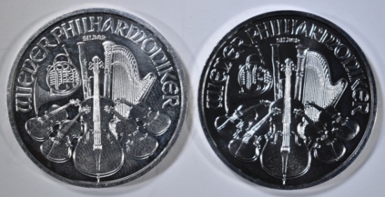 2-2015 AUSTRIA 1oz SILVER PHILHARMONIC COINS