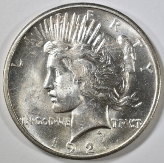 1921 PEACE DOLLAR BU