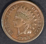 1908-S INDIAN HEAD CENT CH BU RB