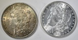 1883-O & 1885 MORGAN DOLLARS CH BU