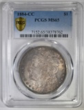 1884-CC MORGAN DOLLAR PCGS MS-65