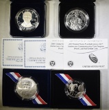 LOT OF 4 COMMEMORATIVE COINS