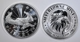 MIGHTY & LIBERTY EAGLE 1-Oz .999 SILVER ROUNDS