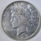 1927-D PEACE DOLLAR CH AU