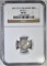 1842 FK SILVER 4RBS DENMARK, NGC MS-63