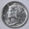 1920-D MERCURY DIME  CH BU FULL BANDS