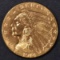 1914 $2.5 GOLD INDIAN  CH/GEM BU