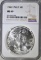 1986 AMERICAN SILVER EAGLE, NGC MS-69