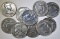 LOT OF 10 MIXED DATE FRANKLIN HALVES