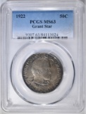 1922 GRANT STAR HALF DOLLAR  PCGS MS-63