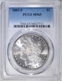 1885-S MORGAN DOLLAR  PCGS MS-65