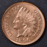 1896 INDIAN CENT  GEM BU RB