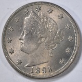 1893 LIBERTY NICKEL  CH/GEM BU