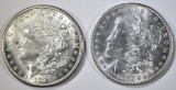 1904-O & 21-S MORGAN DOLLARS CH/GEM BU