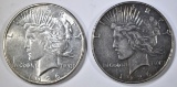 1926-D XF/AU, & 26-S AU PEACE DOLLARS