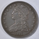 1835 BUST QUARTER  CH AU