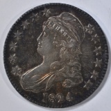 1824 BUST HALF DOLLAR  BU   COLOR