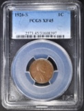 1926-S LINCOLN CENT  PCGS XF-45