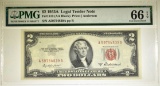 1953A $2.00 RED SEAL NOTE, PMG-66 EPQ