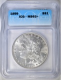 1899 MORGAN DOLLAR ICG MS-63+