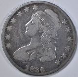 1836 BUST HALF DOLLAR FINE