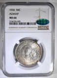 1936 ALBANY COMMEM HALF NGC MS-66 CAC