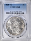 1882-CC MORGAN DOLLAR PCGS MS-62