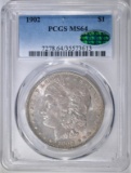 1902 MORGAN DOLLAR, PCGS MS-64 CAC