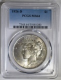 1926-D PEACE DOLLAR PCGS MS-64