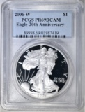 2006-W AMERICAN SILVER EAGLE PCGS  PR-69 DCAM