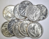 5-1942 & 5-44 CH AU WALKIING LIBERTY HALF DOLLARS