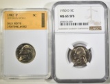 LOT OF 2 JEFFERSON NICKELS: