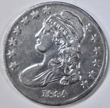 1834 BUST HALF DOLLAR  AU