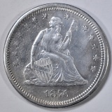 1876-S SEATED LIBERTY QUARTER  AU/BU