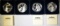 LOT OF 4 1993 100 FRANC SILVER PROOF COINS:
