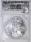 2008 AMERICAN SILVER EAGLE  ANACS MS-70