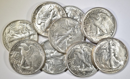 CH AU WALKING LIBERTY HALF DOLLAR LOT: